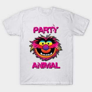 Party Animal Muppet - Pink T-Shirt